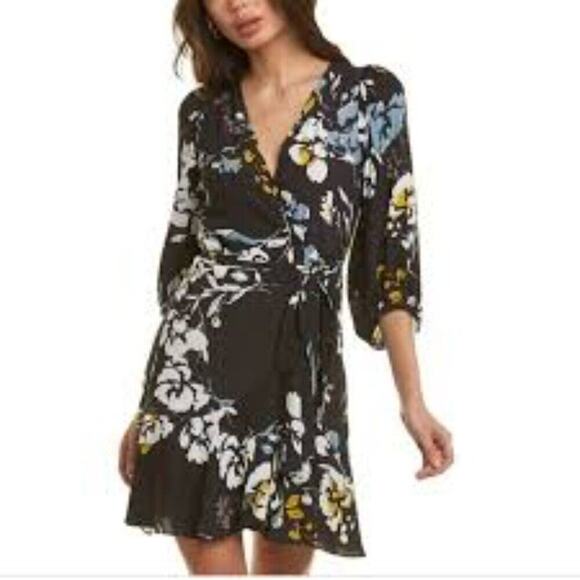 YUMI KIM BLACK FLORAL ROMPER NEW SIZE MED - Picture 1 of 9